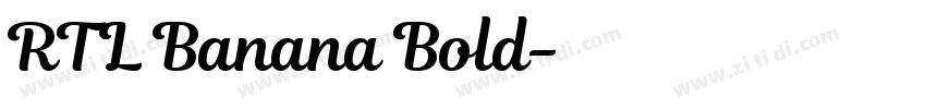 RTL Banana Bold字体转换